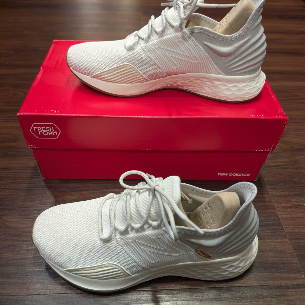 New Balance White Athletic Sneakers